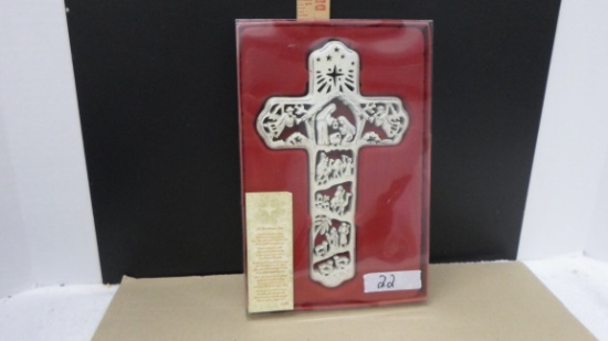 christmas cross, new in the box