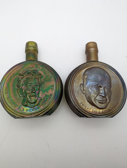 Lot of 2 Presidential Decanters