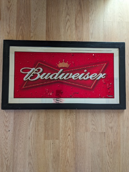 Budweiser Mirror Sign 17 x 30
