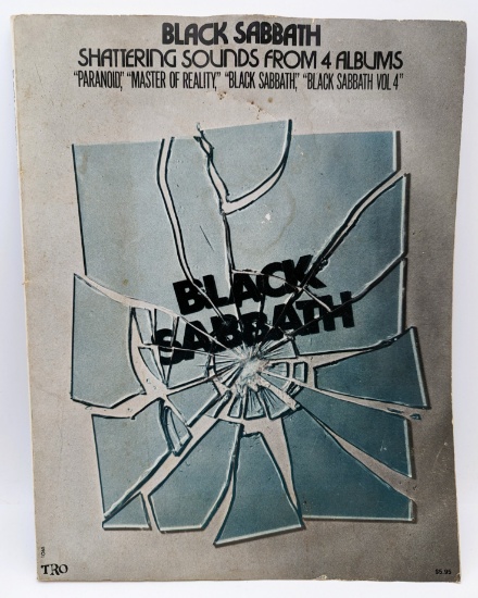 Vintage Black Sabbath Song/Sheet Music Book