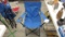 Dicks folding chair, blue camp chair with cup holder