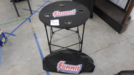 folding tailgate/camp table with cup holders 4 person with bag made by summit racing