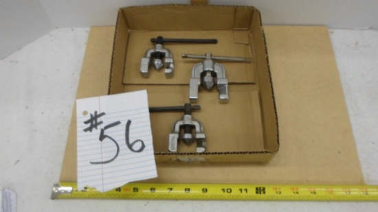 flaring tools clamp/drill, lot of 3 stainless steel