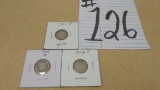 barber dimes, 3 total 1914 p&d and 1907p all are silver