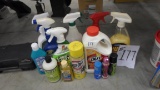 cleaning supplies, various household cleaning chemicals includes lots of top brands