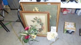 floral art, two large images and two centerpieces