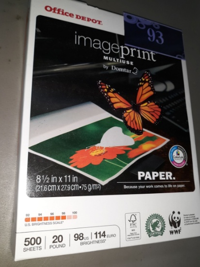 Office Depot, Image Print Multiuse, New, Ream of Paper