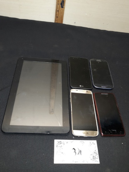 Cell Phone Lot and Tablet