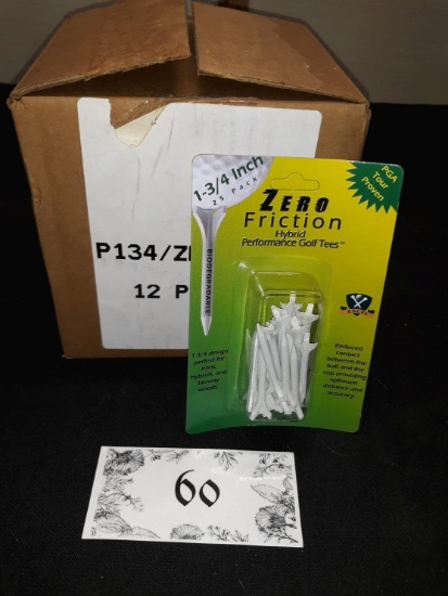 Zero Friction 1 3/4" Golf Tees, 25 tees in a Pack