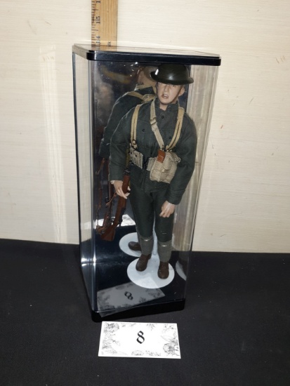 WW II Action Figure in Display Case