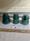 (3) Vintage Blue Colored Glass Insulators (Hemingray, Gayner)