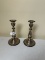 (2) Sterling Reinforced with Cement 263 Candle Holders