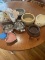 Box Lot/Cat Décor Items (Bowls, Toys, ETC)