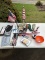 Box Lot/Metal Rack Full, Men's Tuxedo Accessories, Umbrellas, ETC (Local Pick Up Only)