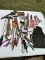 Box Lot/Misc Tools, Hatchet wih Sheath, ETC