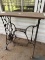 Vintage Singer Frame with Wooden Top (Local Pick Up Only)
