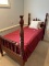 Vintage Empire Style Heavy Spool Twin Size Wooden Bed/Custom Made (Local Pick Up Only)