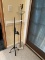 Tall Marble Base Floor Lamp and Metal Candle Holder (Local Pick Up Only)