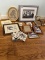 Box Lot/Small Framed Art Pieces, Picture Frames, ETC