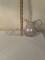 Vintage Heavy Cut Glass Pitcher, Leaf Pattern Serving Dish