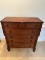Vintage 2 Drawer Over 3 Drawer Cherry Wood Victorian Empire Bureau (Local Pick Up Only)