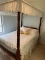 Vintage Nice Full Size Canopy Cherry Wood Bed (Local Pick Up Only)