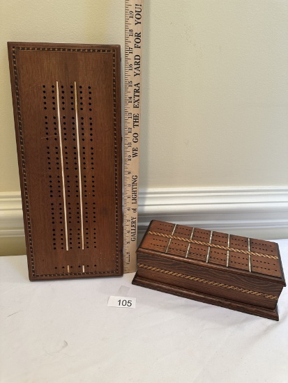 (2) Vintage Cribbage Games