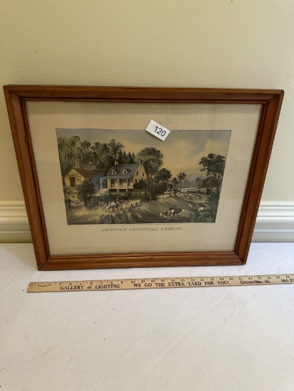 Framed Art Piece/American Homestead Summer