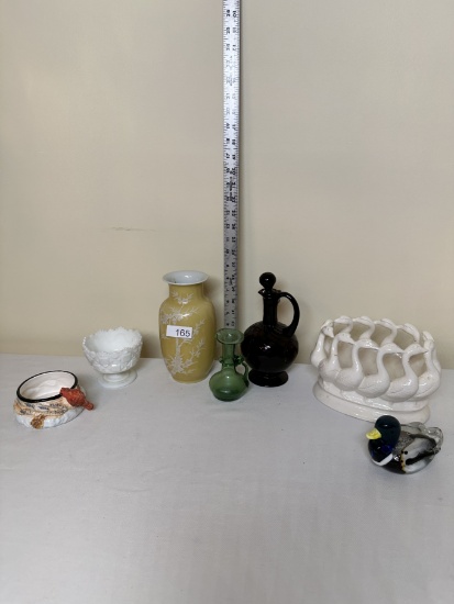 Box Lot/Vases, Duck Décor, ETC