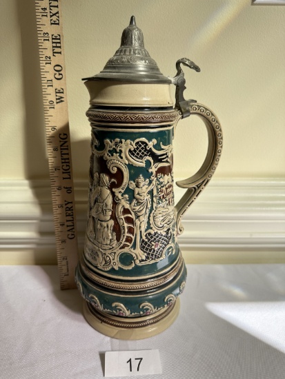 Vintage Stein with Lid with Marking 557 on Bottom