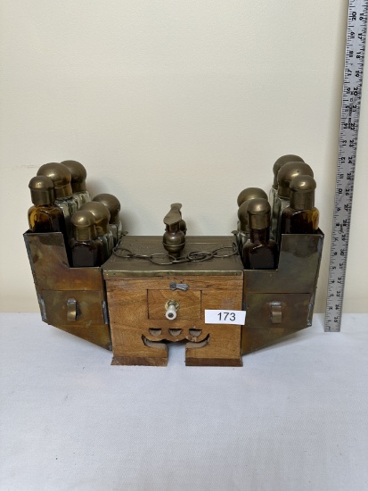 Vintage Metal Turkish Shoe Shining Kit (Local Pick Up Only)