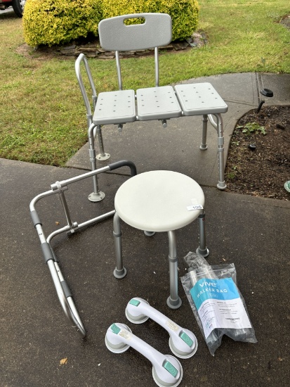 Box Lot/Shower Chair, Shower Stool, ETC (Local Pick Up Only)