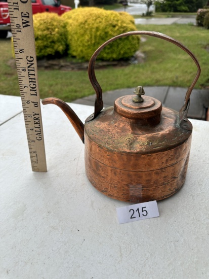 Vintage Copper Décor Tea Kettle