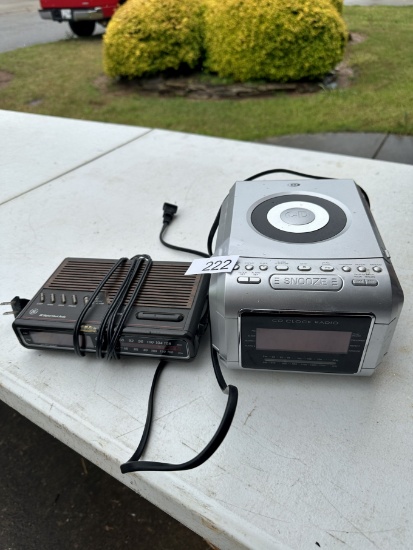 (2) Clock Radios/CD Player