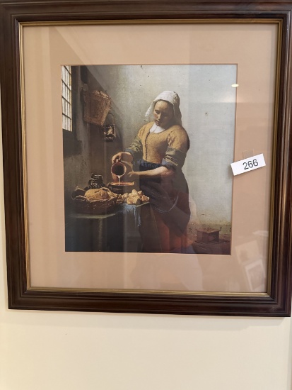Vintage Framed Art Piece