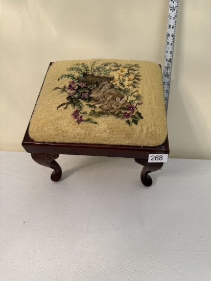 Vintage Solid Wood Foot Stool