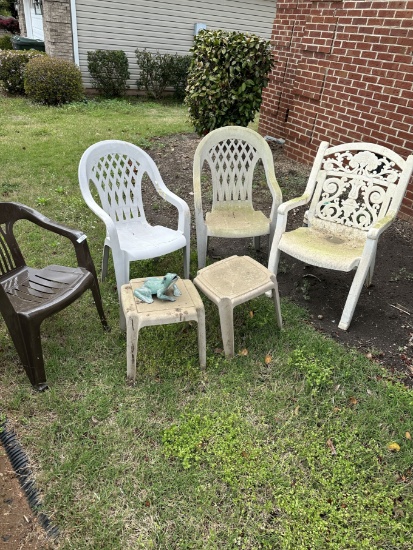 Box Lot/Outdoor Chairs, Tables, ETC (Local Pick Up Only)