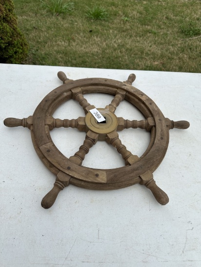 Vintage Boat Wheel