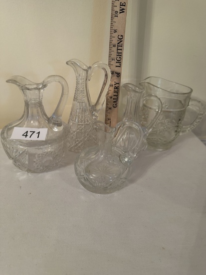 Vintage Cut Glass Pitchers
