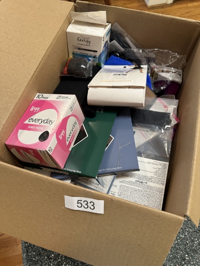 Box Full of Ladies Panty Hose/Thigh High, ETC (All Seem New)
