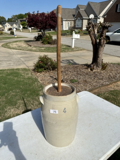 Vintage Butter Churn with #4 On It