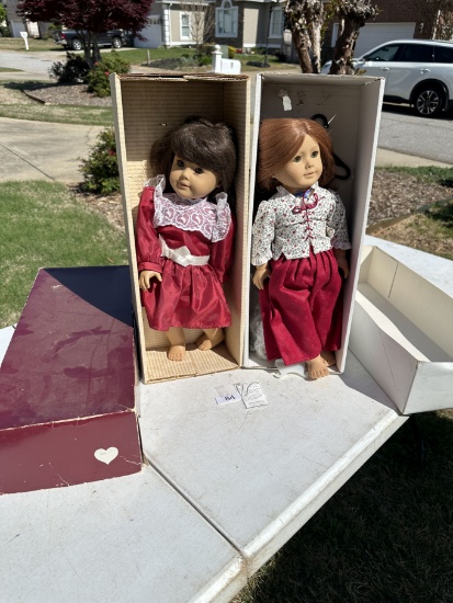 (2) Made In Germany Moving Eyes Pleasant Company American Girl of Today Dolls