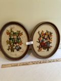 (2) Oval Framed Hummel Art Pieces