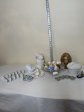Box Lot/Glass, 12 Rabbit Napkin Ring Holders, Picture, ETC