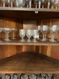 Middle Shelf Lot/Box Lot/Stemware Glasses (Crystal???)