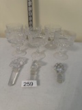 Box Lot/Wine Bottle Glass Stoppers, Liquor Glasses, ETC