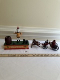 (2) Vintage Cast Toys (Spring Loaded Dog Works)