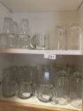 (2) Shelves Full/Juice Glasses, Drinking Glasses, ETC