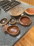 Box Lot/Wooden Décor Bowls (India, Hawaii, ETC)