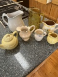 Box Lot/Pitchers, Tea Pot, ETC (Hall, China, ETC)